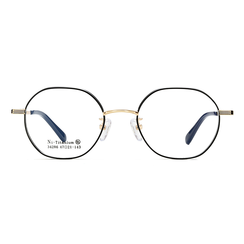 34286 Casual polygonale legeringsbriller