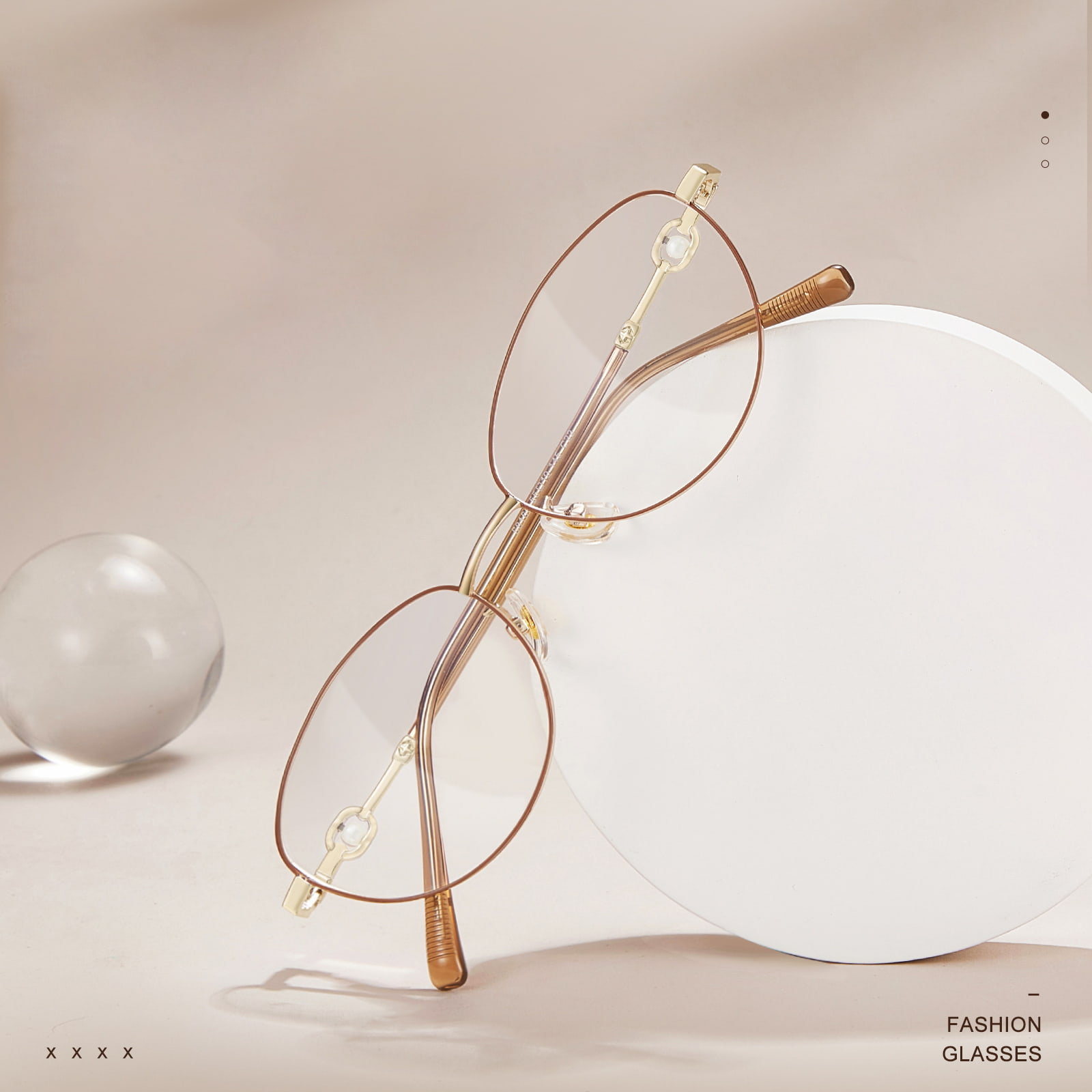 58166 Cat's Eye Pearl Pile Legeringsbriller
