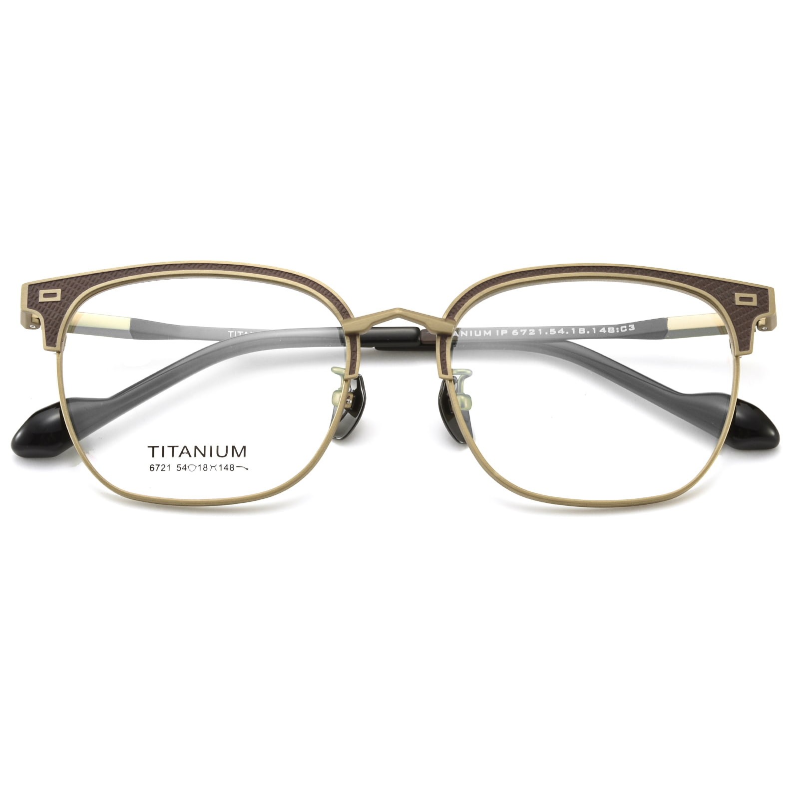 6721 Hårde, galvaniserede, ikke-fading rene titanbrille