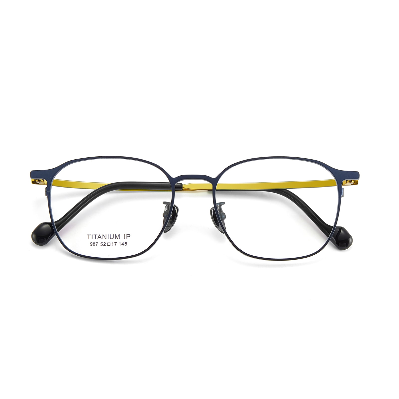 987 Simple Gradient Color Temples Pure Titanium-briller