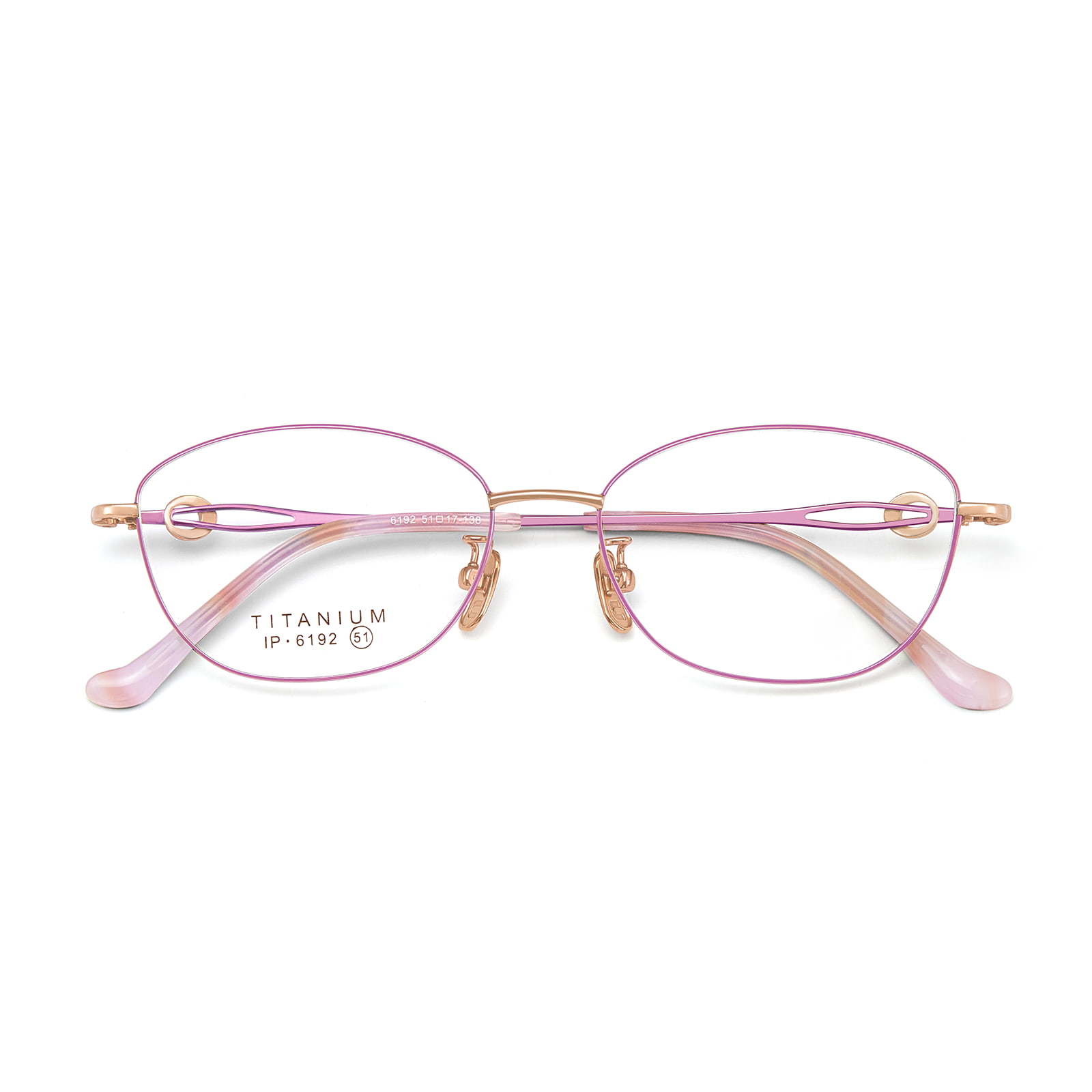 6192 Lille stel, ikke-deformeret, fine diamant-ren titanbrille