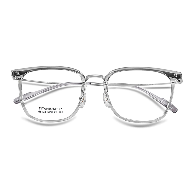 M8103 Drop-resistente, klare, ikke-deformerbare β-titanium briller
