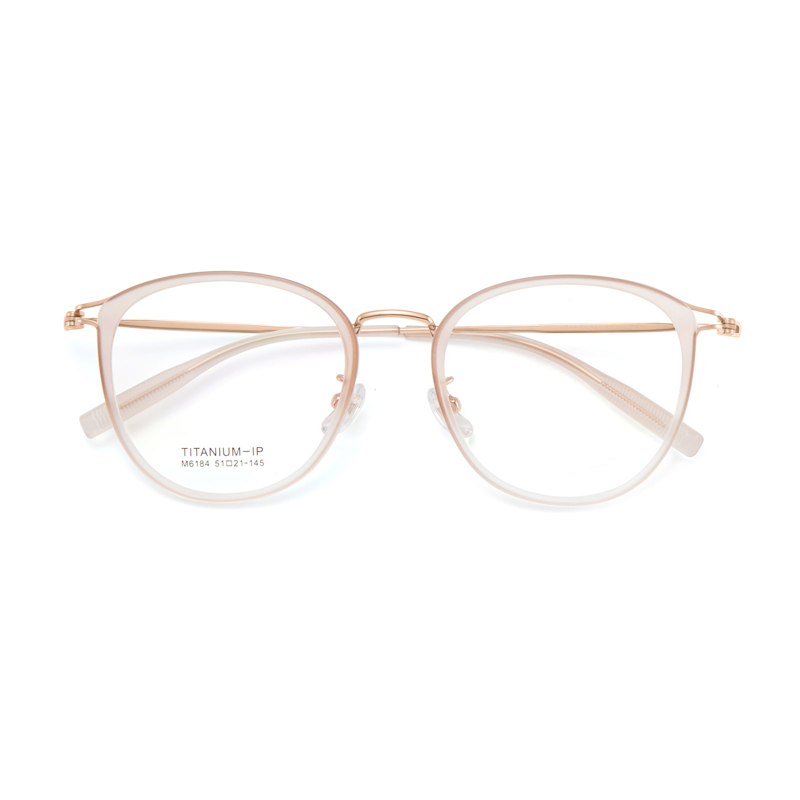 M6184 kunstnerisk guldlim hule β titanbrille