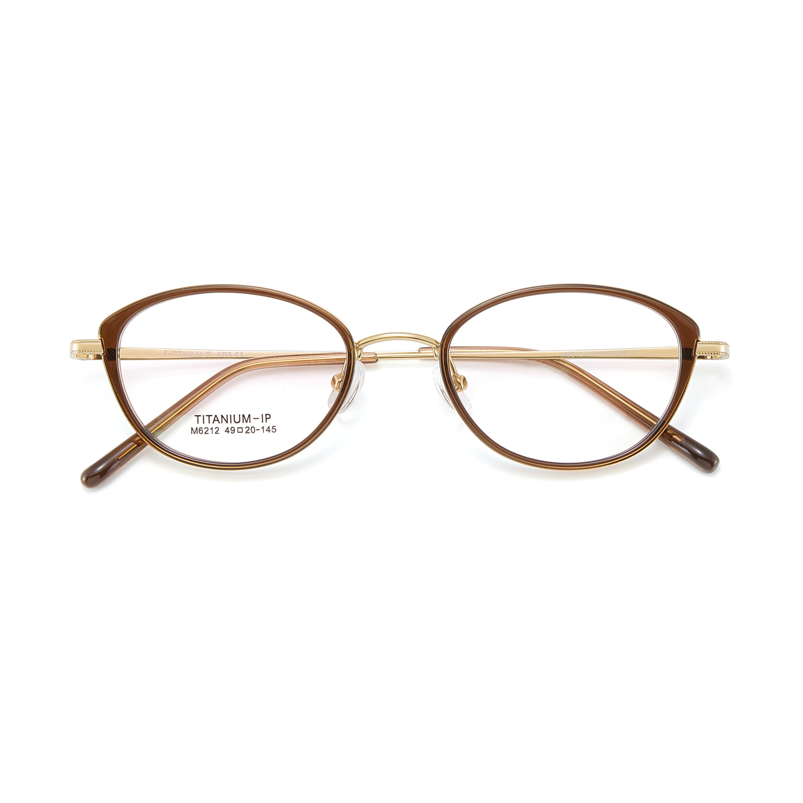 M6212 Bred-Rimmed Soft Curve β Titanium briller