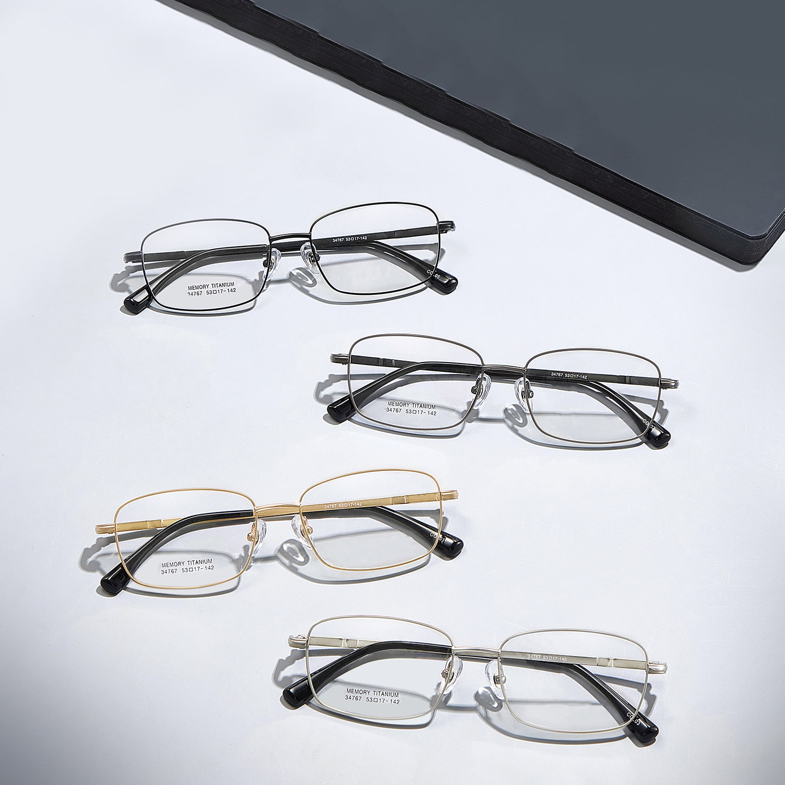 34767 Workplace Memory Titanium anti-ekstruderingslegering briller