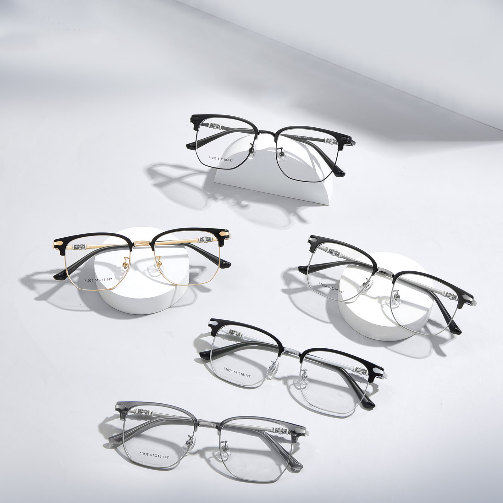 71038 Casual Anti-Eye Fatigue Legering briller