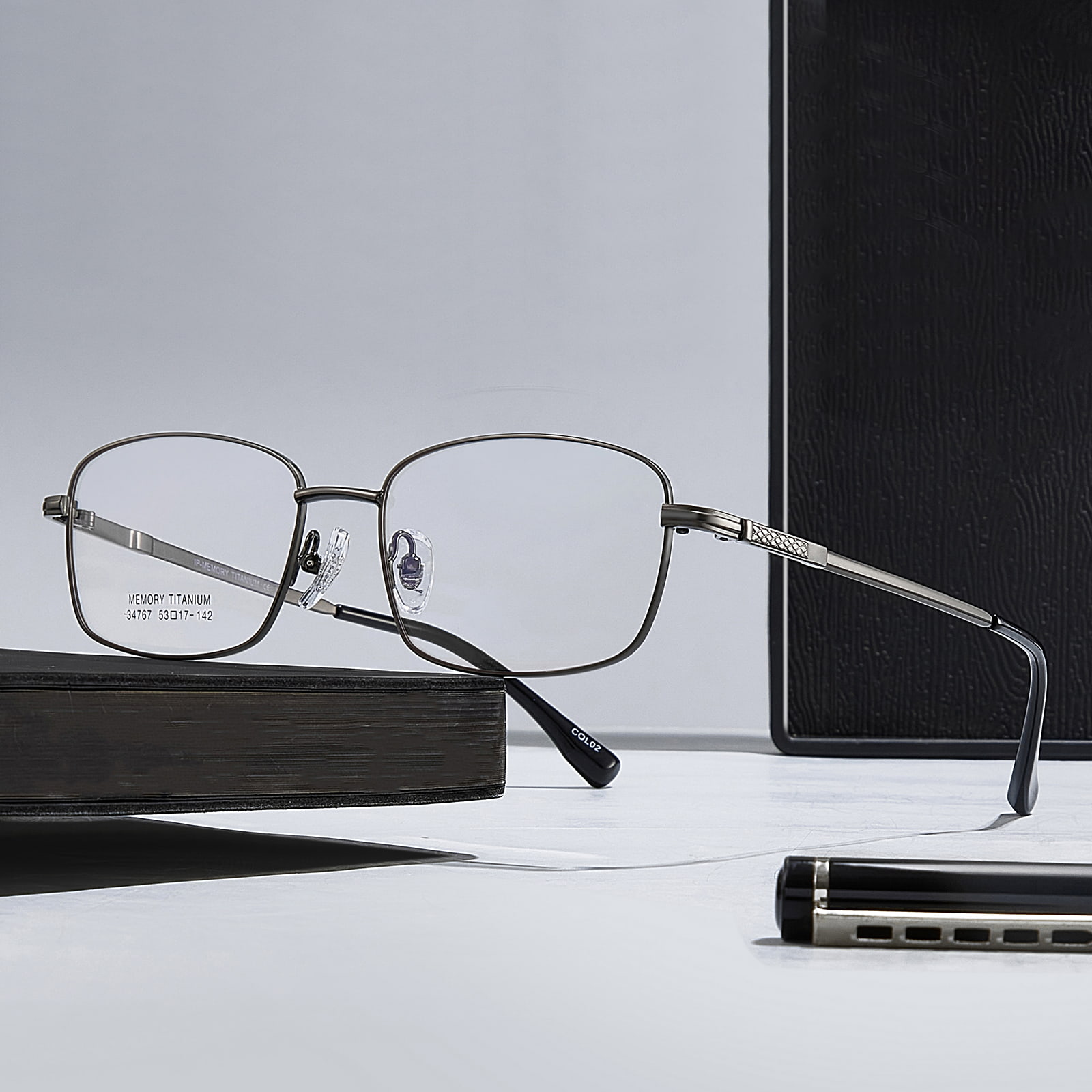 34767 Workplace Memory Titanium anti-ekstruderingslegering briller