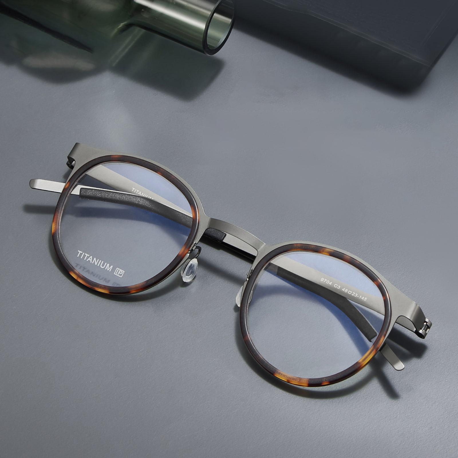 9704 Separat Fælge Skruefri Pure Titanium Briller