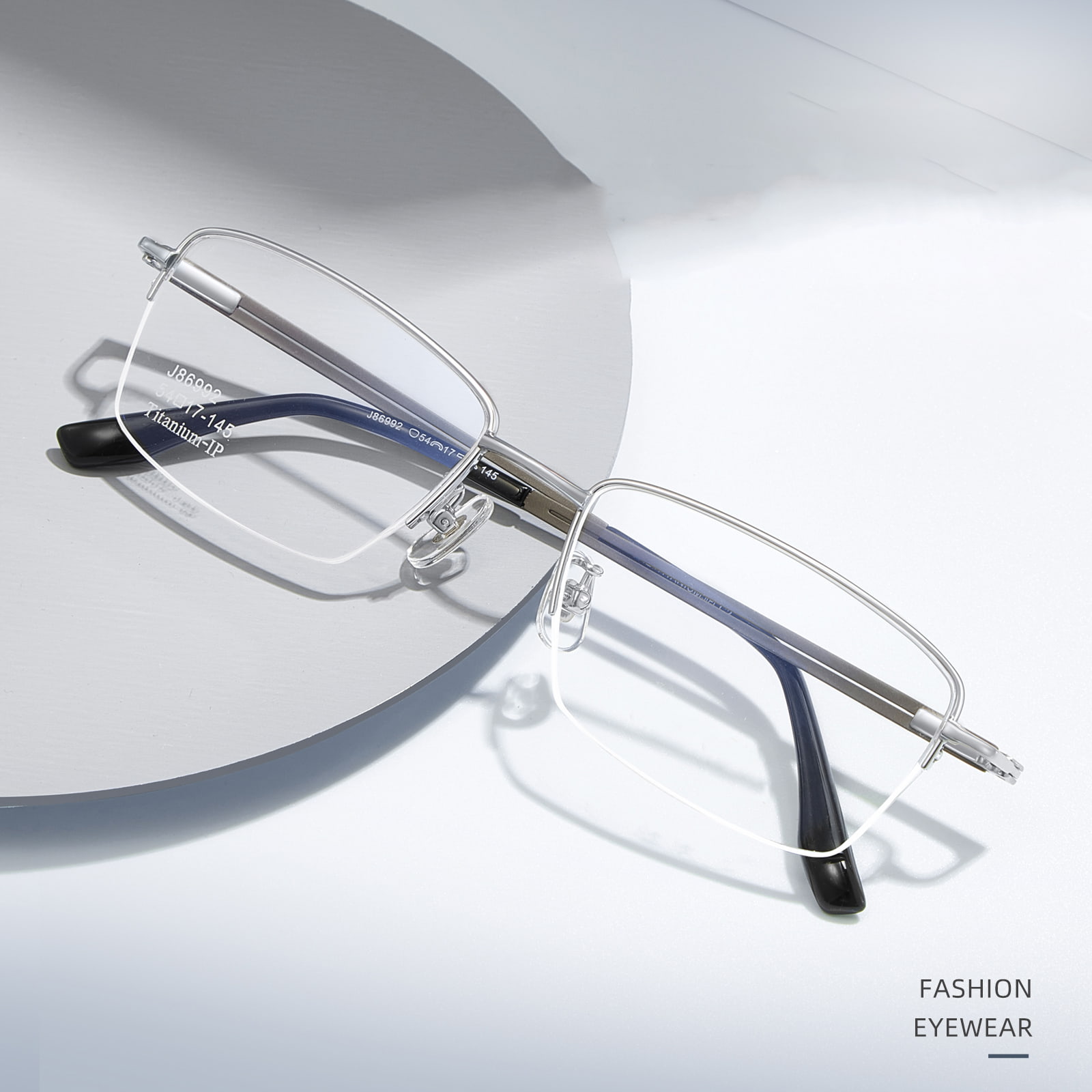 86992 Flerfarvede ikke-ørepressende rene titanbrille