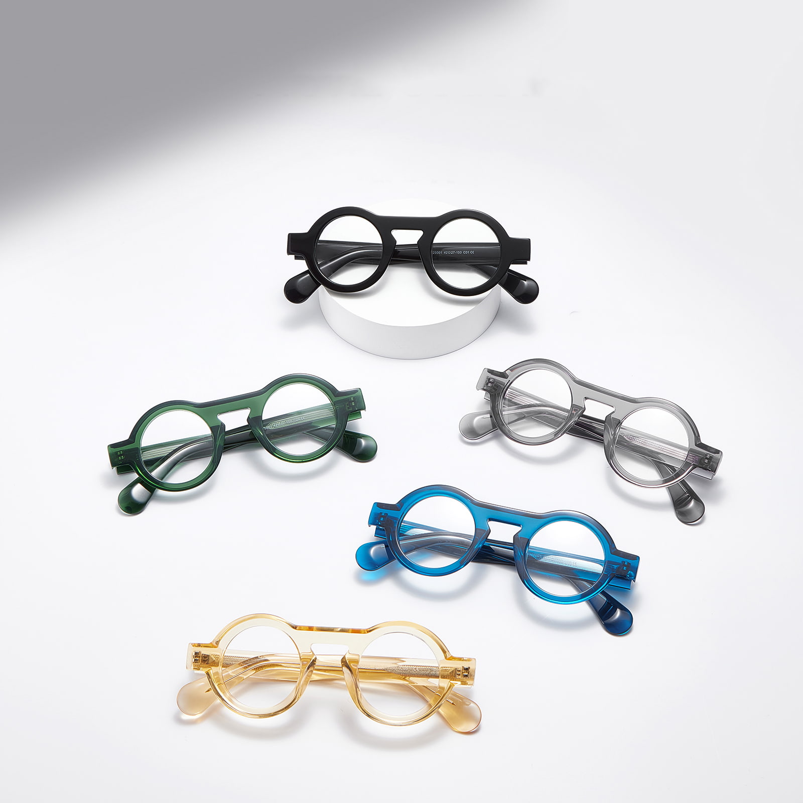 RD29001 Rock Small Rund Stel Acetat-briller