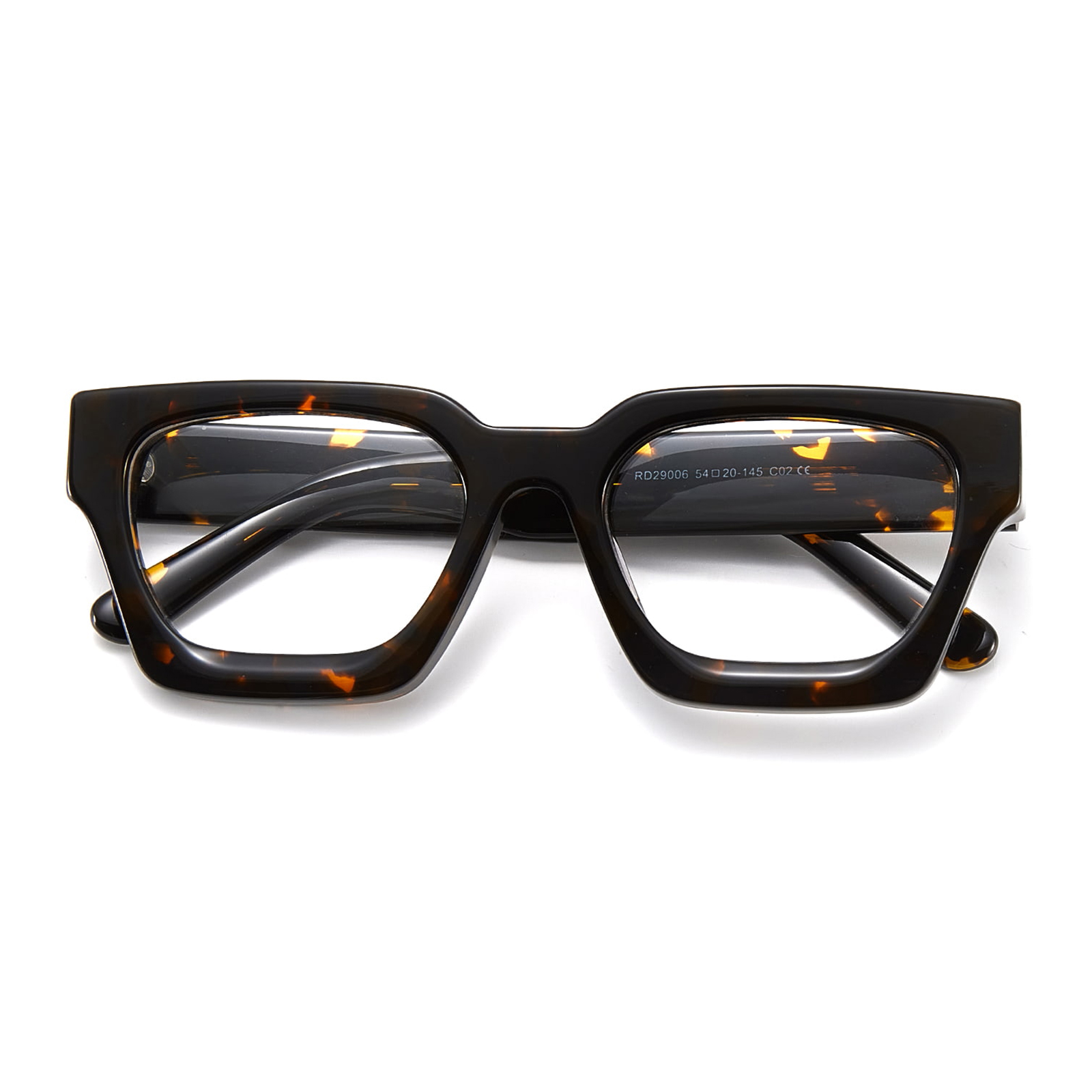 RD29006 Ru firkantet stel hængslet acetatglas