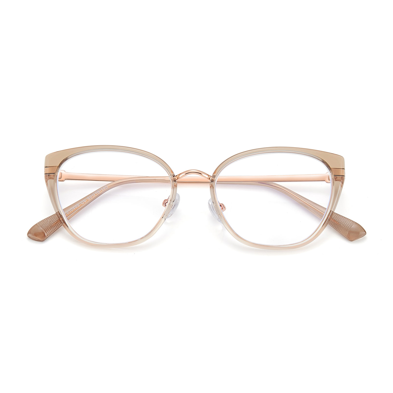 210448 Klare Cat-Eye stribede bogstaver med anti-blåt lys